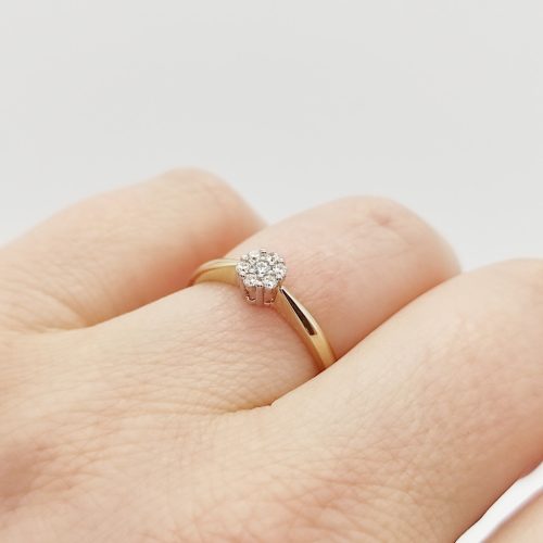 Rosanera arany eljegyzési gyűrű