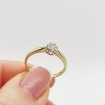 Rosanera arany eljegyzési gyűrű