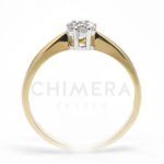 Rosanera arany eljegyzési gyűrű