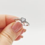 Leclaria arany eljegyzési gyűrű