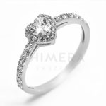 Leclaria arany eljegyzési gyűrű