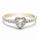 Leclaria arany eljegyzési gyűrű