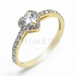 Leclaria arany eljegyzési gyűrű