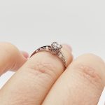 Azzurra arany eljegyzési gyűrű