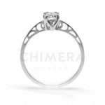 Azzurra arany eljegyzési gyűrű