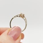 Azzurra arany eljegyzési gyűrű