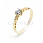 Azzurra arany eljegyzési gyűrű