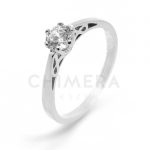 Pirletta arany eljegyzési gyűrű