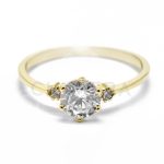 Italina arany eljegyzési gyűrű