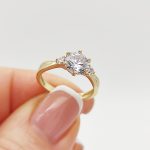 Bellaroma arany eljegyzési gyűrű