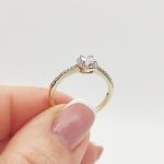 Ventina arany eljegyzési gyűrű