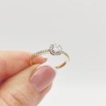 Ventina arany eljegyzési gyűrű