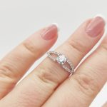 Allegra arany eljegyzési gyűrű