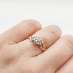 Savina arany eljegyzési gyűrű