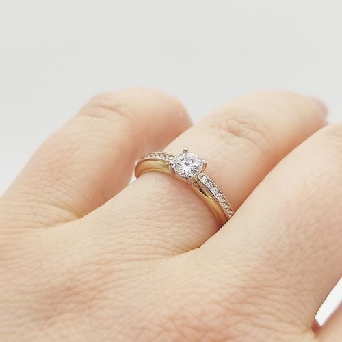 Solea arany eljegyzési gyűrű