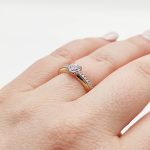 Solea arany eljegyzési gyűrű